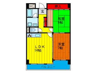 平安ハイツの物件間取画像